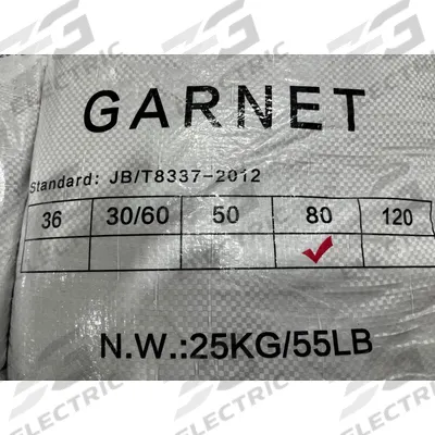 APPROVED VENDOR Blast Media: Garnet, 40 to 80 Mesh - Garnet Blasting Media