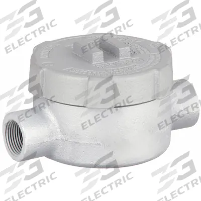 APPLETON ELECTRIC Conduit Outlet Body: Iron, GU, 3/4 in Trade Size, C Body - C Round Body - Straight Type