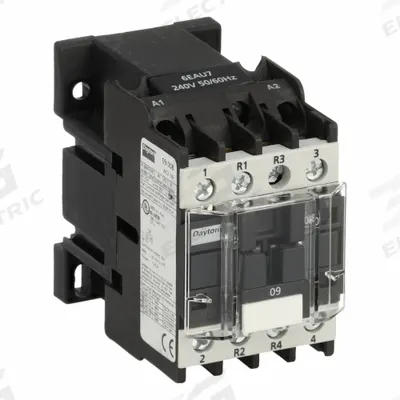 Dayton Magnetic Contactor: Non-Reversing, 4 Poles, 2NO/2NC Contacts, 9 A - Non-Reversing IEC Contactors