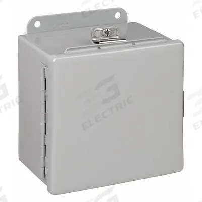 HOFFMAN Enclosure: Steel, 6 in x 6 in x 4 in, NEMA 12/13/4, Solid Cover - Steel Washdown Enclosures