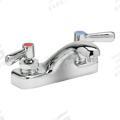 ZURN Low Arc Bathroom Faucet: AquaSpec, Cast Brass, Chrome Finish, 0.5 gpm Flow Rate - Centerset Handle Bathroom Faucets