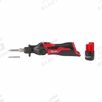 MILWAUKEE Soldering Iron Kit: 90 W, 750°F, Chisel/Conical Tip, 0.02 in Tip Wd, Soldering Iron (MPN 2488-20, 48-11-2425). Key specifications — Manufacturer Part Number: 2488-20, 48-11-2425; Temperature Adjustment: Fixed; Brand: MILWAUKEE.