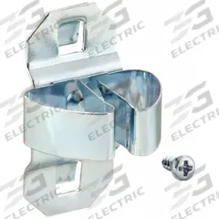 APPROVED VENDOR Standard Spring Clip: 1 1/4 in x 1 3/8 in, Hanging, Surface, Silver (MPN 6YE13). Key specifications — Mounting Type: Surface; Finish: Zinc-Plated; Color: Silver; Accessory Type: Standard Spring Clip; Locking System: Hanging; Brand: APPROVED VENDOR.