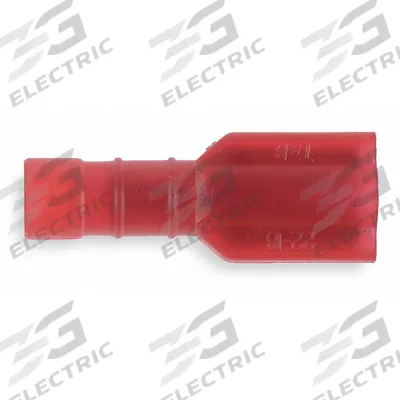 STA-KON Wire Disconnect: Female Socket, Red, Nylon, Full Coverage - Fully Insulated Quick Disconnects