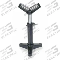 DAYTON Material Support Stand: 14 in Overall Wd, 23 in Min. Ht, 37 in Max. Ht, Steel, Gray, Portable (MPN 6Z765). Key specifications — Brand: DAYTON; Stand Material: Steel; Color: Gray.