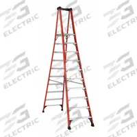 LOUISVILLE LADDER Platform Stepladder: 10 ft Ladder Size, Fiberglass, 375 lb Load Capacity, 64 lb Wt (MPN FXP1810HD). Key specifications — Brand: LOUISVILLE LADDER; Included Features: Plastic Top with Storage.