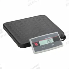 OHAUS Shipping Scale: 400 lb Wt Capacity - Imperial, 12 5/8 in Weighing Surface Dp, kg/lb, LCD (MPN i-C31M200R). Key specifications — attr1359871: 0.2 lb/0.1 kg; attr1359893: Steel.