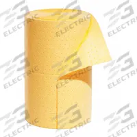 PIG Sorbent Roll: 150 ft Lg, 24 in Wd, Yellow, Polypropylene, 150 ft Roll Lg, 24 in Roll Wd, Roll (MPN MAT602). Key specifications — Brand: PIG; Material: Polypropylene.