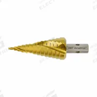 HOLEMAKER TECHNOLOGY Step Cone Drill Bit: 3/16" to 7/8", TiN-Coated HSS, Impact Rated, Hex Shank (MPN 505030-0020). Key specifications — attr1234925: HOLEMAKER TECHNOLOGY; attr1234936: Impact Rated.