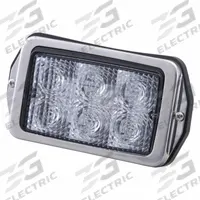 GROTE Vehicle Work Light: Rectangular, Flood, LED, Bracket, Blunt Cut Wires, Universal, Black (MPN 63610). Key specifications — Housing Color: Black; Brand: GROTE; Electrical Connection: Blunt Cut Wires; Installation Type: Removable.