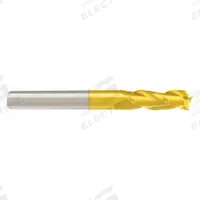 APPROVED VENDOR Square End Mill: Carbide, TiN Coated, 3 Flute, 7/8" Mill Dia, 1-1/2" LOC, 4" OAL (MPN 205-001261)