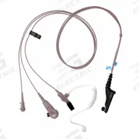 MOTOROLA Earpiece: Fits Motorola, For XPR 6000/XPR 7000 Series, Earbud, Push To Talk, Clear, 3 Wires (MPN PMLN6124A). Key specifications — attr921008: XPR 7000; attr921002: Yes; attr920998: PMLN6124A; attr921012: MOTOROLA.
