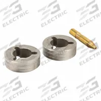 MILLER ELECTRIC Drive Roll Kit: 2-Roll, 0.023 in, V-Groove, 0.023 in (MPN 087131). Key specifications — attr30202: Multimatic 255; attr30204: 32 Series; attr30206: Solid; attr30197: MILLER ELECTRIC; attr30194: 087131.