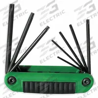 EKLIND Torx Key Set: Short, 1 Pieces, T10/T15/T20/T25/T27/T30/T40/T8 Tip Size, Std End, Organizer (MPN 25581). Key specifications — attr1205450: EKLIND; attr1205441: Black Oxide.