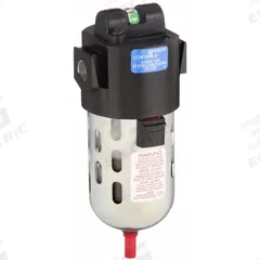 JOHNSON CONTROLS Pneumatic Oil Filter: Coalescing, 3/8 in NPT, 0.025 micron, 20 cfm, Plastic Bowl (MPN A-4000-1049). Key specifications — attr110055: A-4000; attr110008: JOHNSON CONTROLS.