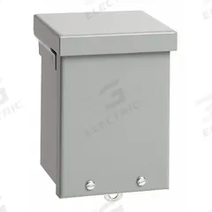 HOFFMAN Enclosure: Steel, 18 in x 12 in x 6 in, 3R, Solid Cover, Screw On, Included, Galvanized (MPN A18R126). Key specifications — Brand: HOFFMAN; Closure Method: Screws; Knockouts: Included.