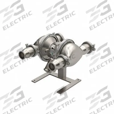 GRACO Double Diaphragm Pump: Stainless Steel, 3 in, Tri-Clamp, 130 gpm, 277 ft Max. Head - FDA-Compliant AODD Pumps