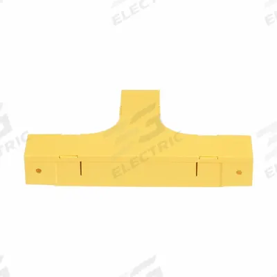 PANDUIT Horizontal Tee: Fiberrunner, Yellow, ABS/Polycarbonate - Tees & Elbows for Fiber-Routing Raceways