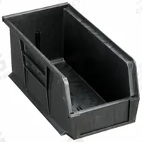 QUANTUM STORAGE SYSTEMS ESD Conductive Bin: 5 1/2 in x 10 7/8 in x 5 in, Black, 30 lb Load Capacity (MPN QUS230CO). Key specifications — Electrostatic Discharge: Electrostatic Discharge Conductive; Brand: QUANTUM STORAGE SYSTEMS; % Recycled Content: 0%.