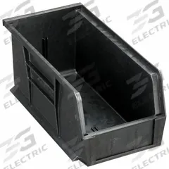 QUANTUM STORAGE SYSTEMS ESD Conductive Bin: 5 1/2 in x 10 7/8 in x 5 in, Black, 30 lb Load Capacity (MPN QUS230CO). Key specifications — Electrostatic Discharge: Electrostatic Discharge Conductive; Brand: QUANTUM STORAGE SYSTEMS; % Recycled Content: 0%.