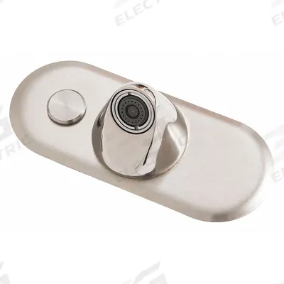 BESTCARE Bathroom Sensor Faucet: WH3376, Centerset, Brass, Chrome, Manual, Plug-In - Button-Operated Institutional Faucets