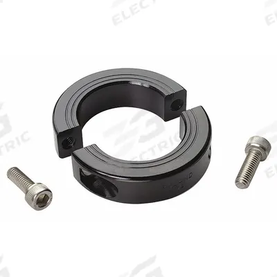RULAND MANUFACTURING Shaft Collar: 2-Piece, Metric, Round, Clamp-On, 15 mm Bore Dia - Aluminum Shaft Collars