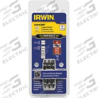 IRWIN Screw Extractor Set: 3 Pc, Double End Extractor Bit, Size #1/#2/#3, #4 to #14 Capacity (MPN 1876224). Key specifications — attr1030267: IRWIN; attr1030276: #4 to #14; attr1030283: 1876224; attr1030273: #2; attr1075325: M5 to M8.