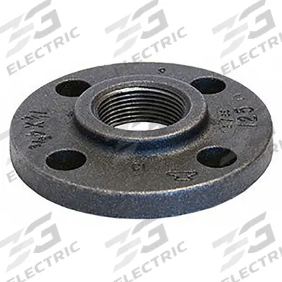 ANVIL Metal Pipe Flange: Flange, 2 1/2 in, Female NPT Threaded, Flat, 175 psi @ 150° F - Threaded Zinc Galvanized Steel Flanges