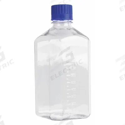 APPROVED VENDOR Media Bottle: PETG, 1,000 mL Capacity - oz, 1 L Capacity - mL, Closure Included - Plastic Lab Media Bottles