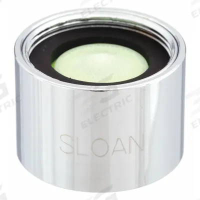 SLOAN Outlet: 0.5 gpm Flow Rate, Laminar Flow Outlet, Metal, Chrome Finish - Faucet Aerators & Outlets
