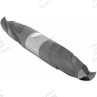 APPROVED VENDOR Square End Mill: Carbide, AlTiN Coated, Double End, 2 Flute, 7/16" Mill Dia - Double-End Carbide Square End Mills