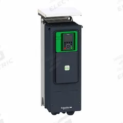 SCHNEIDER Variable Frequency Drive: In Phase Three, Out Phase Three, 20 hp, No Bypass, Programmable (MPN ATV650D15N4U). Key specifications — Style: Compact; Color: Black/Green; Output Phase: Three.