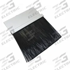 AMERICAN GARAGE DOOR SUPPLY Brush Seal: Straight, Polypropylene, 3 in Brush Lg, 1 1/2 in Holder Lg (MPN BPS153-8). Key specifications — Brush Material: Polypropylene; Includes: Pre-Punched Slotted Holes in Holder; Width Type: Staggered; Brand: AMERICAN GARAGE DOOR SUPPLY.