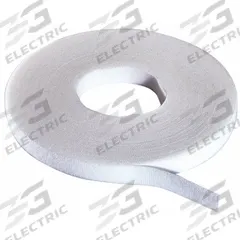 RIP-TIE Hook-and-Loop Cable Tie Roll: 75 ft Lg, 0.75 in Wd, 50 lb Tensile Strength, White (MPN W-75-MRL-W). Key specifications — Color: White; Material: Polyethylene; Brand: RIP-TIE.