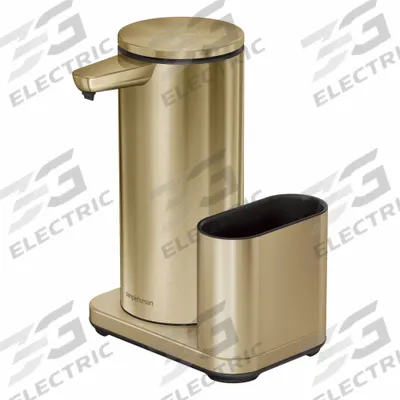 SIMPLEHUMAN Toiletry Dispenser: 7 3/4 in Ht, 5 5/8 in Wd, 5 3/8 in Dp - Wall-Mount Dispensers