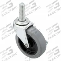 SHEPHERD CASTER Stem Caster: 3 in Wheel Dia., 13/16 in Wheel Wd, 3 1/2 in Mounting Ht, Swivel, Steel (MPN PRE30748ZN-TPUB). Key specifications — Brand: SHEPHERD CASTER; Thread Size: 1/2"-13; Wheel Bearing Type: Plain; Wheel/Tread Color: Gray; Roll Up: Swivel with Brake.