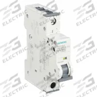 SIEMENS IEC Supplementary Protector: 20 A Amps, 72V DC, 10kA at 230/400V AC, Screw Clamp, 5SY4, A (MPN 5SY41205). Key specifications — Brand: SIEMENS; Terminal Connection: Screw Clamp; DC Voltage Rating: 72V DC; Max. AIR Rating: 10kA at 230/400V AC; Series: 5SY4; AC Voltage Rating: 230/400V AC; Curve Type: A.