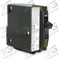 SQUARE D Miniature Circuit Breaker: 15 A, 120/240V AC, Single Phase, 10kA at 120/240V AC, 1 Poles (MPN QOB1151021). Key specifications — Phase: Single; Amps: 15 A; AC Voltage Rating: 120/240V AC; Max. AIR Rating: 10kA at 120/240V AC; For Use With: Square D NQOD Panelboards; Brand: SQUARE D.