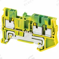 SCHNEIDER Terminal Block: DIN Rail Mounting Type, Push-In Wire Termination, 3 Wire Terminals (MPN NSYTRP23PE). Key specifications — Brand: SCHNEIDER; For Minimum Wire Size: 24 AWG.