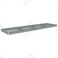 TENNSCO Shelf: 96 in x 24 in, 1,250 lb Load Capacity, Steel, 5 ga Decking, Gray, Shelf (MPN ZLES-9624W). Key specifications — Decking Material: Steel; Includes: (4) Angle Beams; Decking Finish: Zinc Plated; Shelf Configuration: Single Straight; Color: Gray; Frame Material: Steel; Brand: TENNSCO; Frame Finish: Zinc Plated.