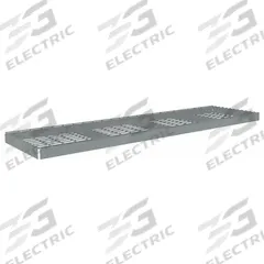 TENNSCO Shelf: 96 in x 24 in, 1,250 lb Load Capacity, Steel, 5 ga Decking, Gray, Shelf (MPN ZLES-9624W). Key specifications — Decking Material: Steel; Includes: (4) Angle Beams; Decking Finish: Zinc Plated; Shelf Configuration: Single Straight; Color: Gray; Frame Material: Steel; Brand: TENNSCO; Frame Finish: Zinc Plated.