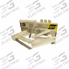 ESAB Ceramic Weld Backing: Grooved Rectangle, 1 in x 1 in x 1/4 in, 0.215 in Radius, Acrylic (MPN 693000234). Key specifications — Adhesive Material: Acrylic; Brand: ESAB.