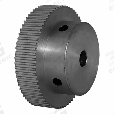 Dayton Timing Pulley: Modified Curvilinear, Fixed, For GT Timing Belt Section - GT Section Fixed-Bore Timing Pulleys with Hub