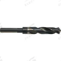 CLE-LINE Reduced Shank Drill Bit: 15 mm, 118° Split Point, Black & Gold HSS, 3-Flats Shank (MPN C21174). Key specifications — attr1235078: 0.5906.