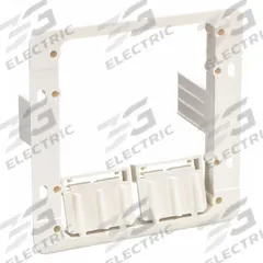 NVENT CADDY Communication Mounting Bracket: ABS, White, For 2 Gangs (MPN MPAL2). Key specifications — Brand: NVENT CADDY; For Number of Gangs: 2; Accessory Type: Low-Voltage Mounting Plate; Color: White; Material: ABS.