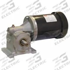 DAYTON AC Gearmotor: Right Angle, Single Output Shaft, 3-Phase, TEFC, 45 RPM, 743 in-lb Max Torque (MPN 4CVY6). Key specifications — Brand: DAYTON; Full Load Current: 2.7-3.0/1.5 A.