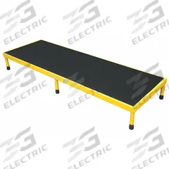 COTTERMAN Work Platform: 8 in Platform Ht - Max, 24 in Platform Wd, 96 in Platform Dp, Steel, Adj Ht (MPN 1AWP2496A8 A5-8 B1 C2 P6). Key specifications — Brand: COTTERMAN; Color: Yellow; Tread Type: Antifatigue Mat.