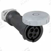 HUBBELL Pin and Sleeve Connector: Black, 600V AC, Three Phase, 30 A, 3 Pole, 4 Wire, IEC Grounding (MPN HBL430C5W). Key specifications — Brand: HUBBELL.