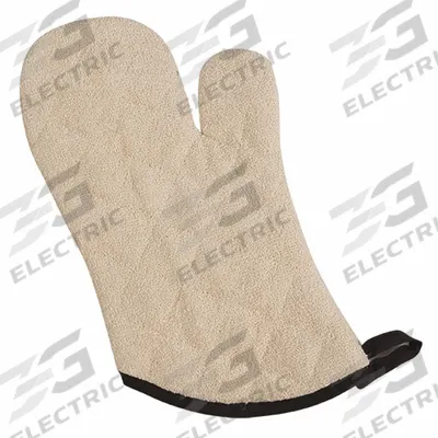 SAN JAMAR Oven Mitt: 500°F Max Temp, 13 in Overall Lg, Cotton, Tan (MPN 813TM) - Furnishings, Appliances and Hospitality