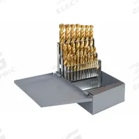 CHICAGO-LATROBE Screw Machine Drill Bit Set: 29 Pc, 1/16" to 1/2" by 64ths, 135° Split Point (MPN 54128). Key specifications — attr1238841: Metal Index.